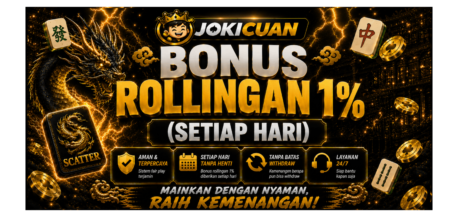 BONUS ROLLINGAN 1% (SETIAP HARI)